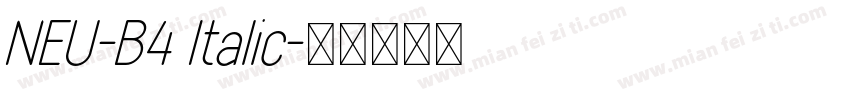 NEU-B4 Italic字体转换